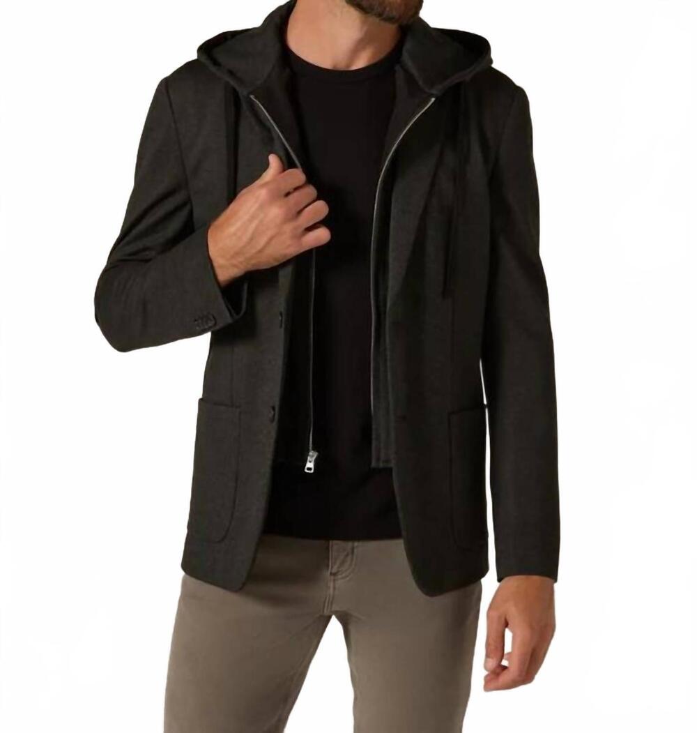 NEW 7DIAMONDS men's district stretch blazer in dark charcoal